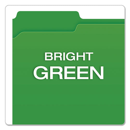 Double-ply Reinforced Top Tab Colored File Folders, 1/3-cut Tabs: Assorted, Letter, 0.75