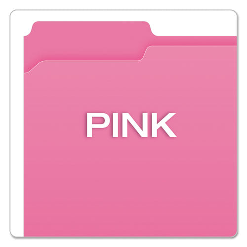 Double-ply Reinforced Top Tab Colored File Folders, 1/3-cut Tabs: Assorted, Letter Size, 0.75