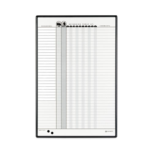 Employee In/out Board System, 36-person Tracking, 24