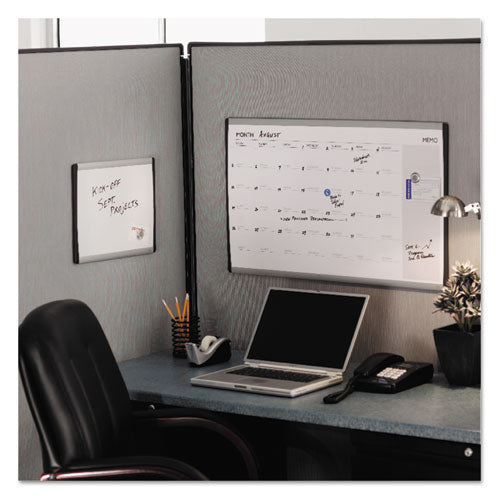 Arc Frame Cubicle Board, Magnetic Dry Erase, 14