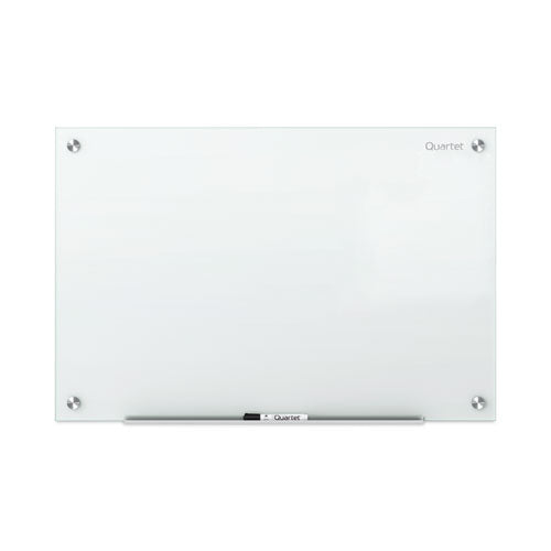 Infinity Magnetic Glass Marker Board, 36" X 24", White Surface