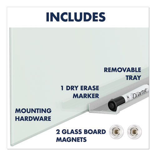 Invisamount Magnetic Glass Marker Board, 39