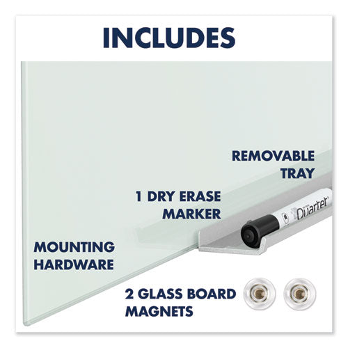Invisamount Magnetic Glass Marker Board, 50