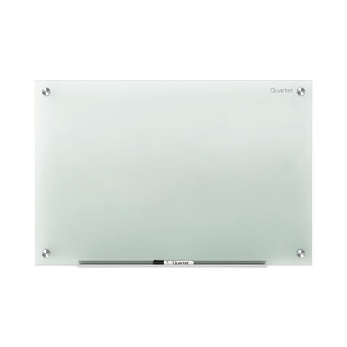 Infinity Magnetic Glass Marker Board, 72" X 48", White Surface