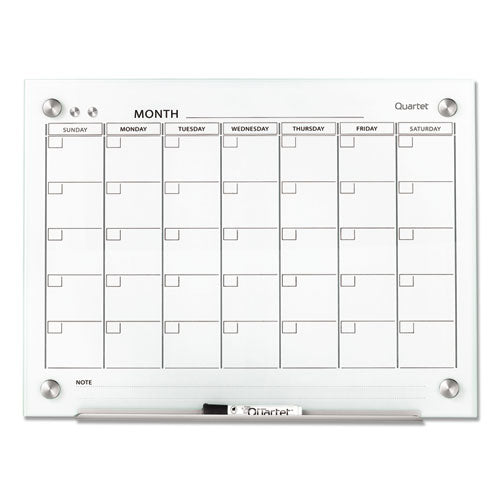 Infinity Magnetic Glass Calendar Board, Monthly Planning/scheduling, 24