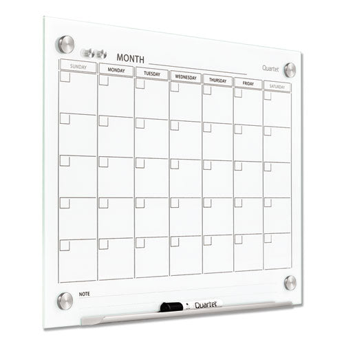 Infinity Magnetic Glass Calendar Board, Monthly Planning/scheduling, 24