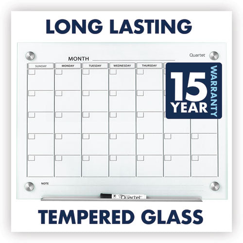 Infinity Magnetic Glass Calendar Board, Monthly Planning/scheduling, 24