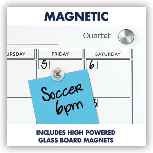 Infinity Magnetic Glass Calendar Board, Monthly Planning/scheduling, 24