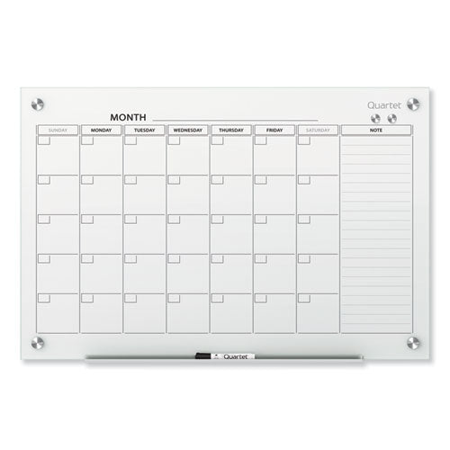 Infinity Magnetic Glass Calendar Board, Monthly Planning/scheduling, 36