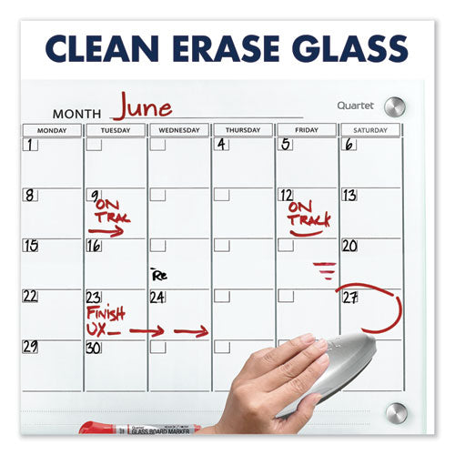 Infinity Magnetic Glass Calendar Board, Monthly Planning/scheduling, 36
