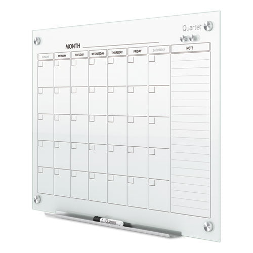 Infinity Magnetic Glass Calendar Board, Monthly Planning/scheduling, 48