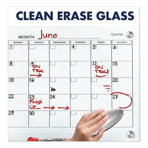 Infinity Magnetic Glass Calendar Board, Monthly Planning/scheduling, 48