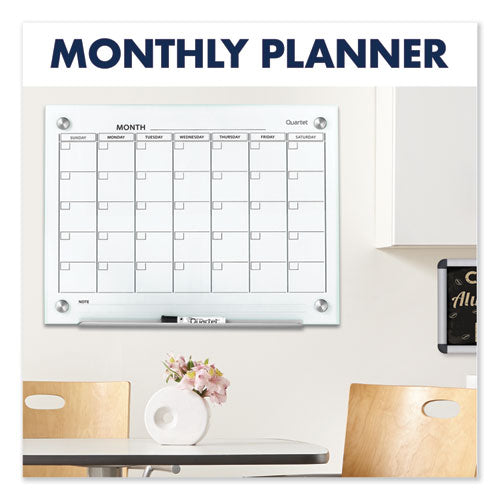 Infinity Magnetic Glass Calendar Board, Monthly Planning/scheduling, 48