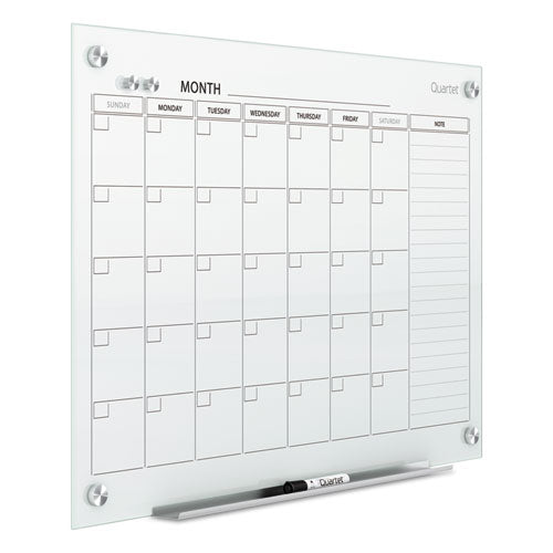 Infinity Magnetic Glass Calendar Board, Monthly Planning/scheduling, 48