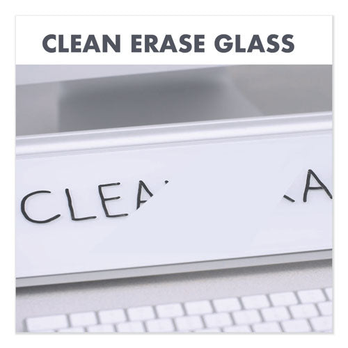 Glass Dry Erase Desktop Computer Pad, 18