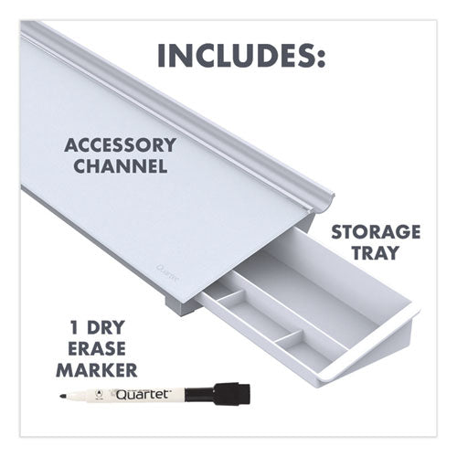 Glass Dry Erase Desktop Computer Pad, 18
