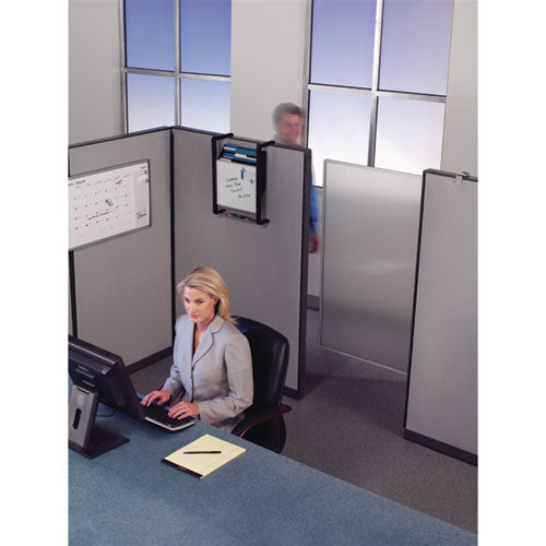 Workstation Privacy Screen, 36w X 48d, Translucent Clear/silver