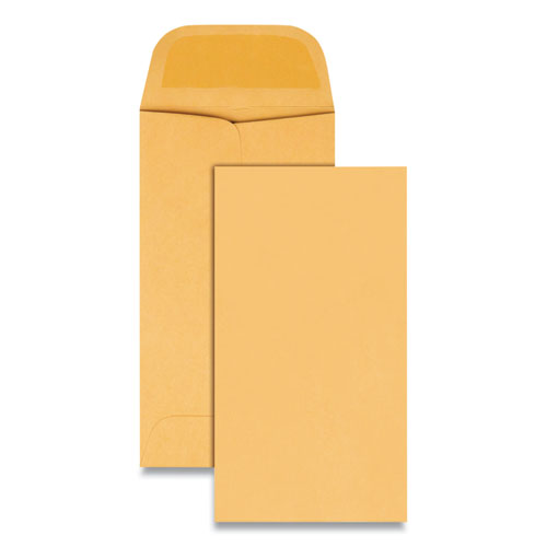 Kraft Coin And Small Parts Envelope, #5, Square Flap, Gummed Closure, 2.88 X 5.25, Brown Kraft, 500/box