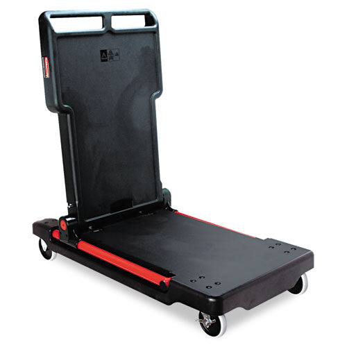 Convertible Utility Cart, Plastic, 2 Shelves, 400 Lb Capacity, 23.88
