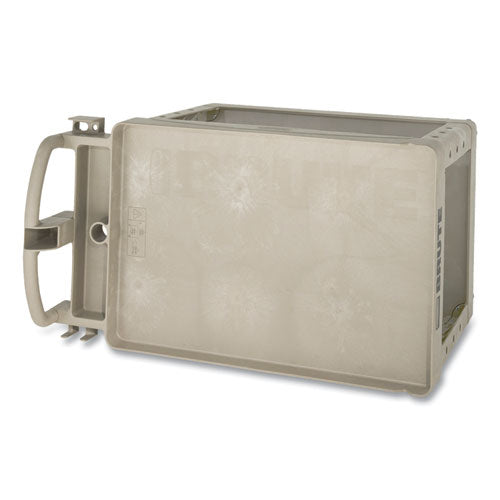 Brute Heavy-duty Utility Cart With Lipped Shelves, Plastic, 2 Shelves, 500 Lb Capacity, 25.9