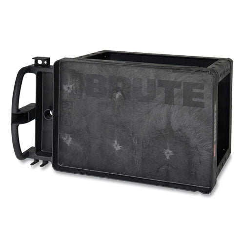 Brute Heavy-duty Utility Cart With Lipped Shelves, Plastic, 2 Shelves, 500 Lb Capacity, 25.9