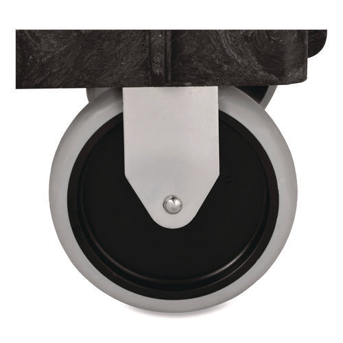 Service/utility Carts, Plastic, 2 Shelves, 500 Lb Capacity, 34.13