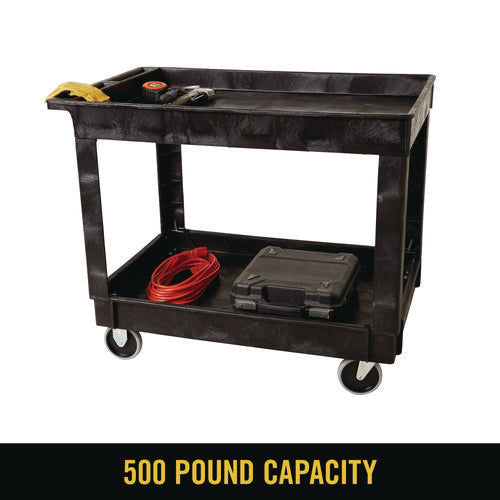 Service/utility Carts, Plastic, 2 Shelves, 500 Lb Capacity, 24
