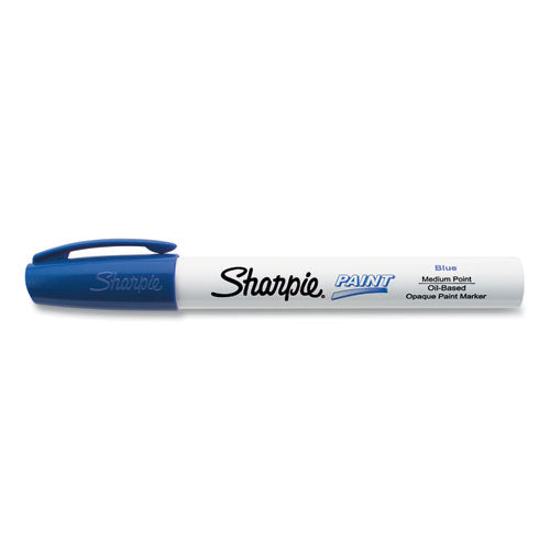 Permanent Paint Marker, Medium Bullet Tip, Blue