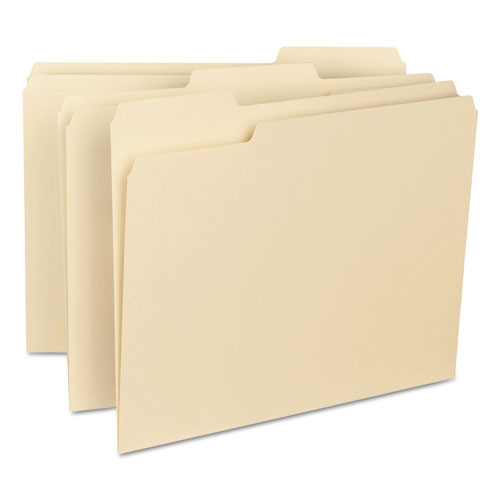 Interior File Folders, 1/3-cut Tabs: Assorted, Letter Size, 0.75
