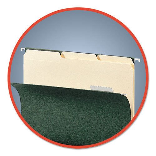 Interior File Folders, 1/3-cut Tabs: Assorted, Letter Size, 0.75