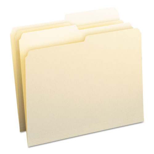 Manila File Folders, 1/2-cut Tabs: Assorted, Letter Size, 0.75