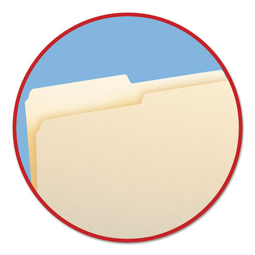 Manila File Folders, 1/2-cut Tabs: Assorted, Letter Size, 0.75