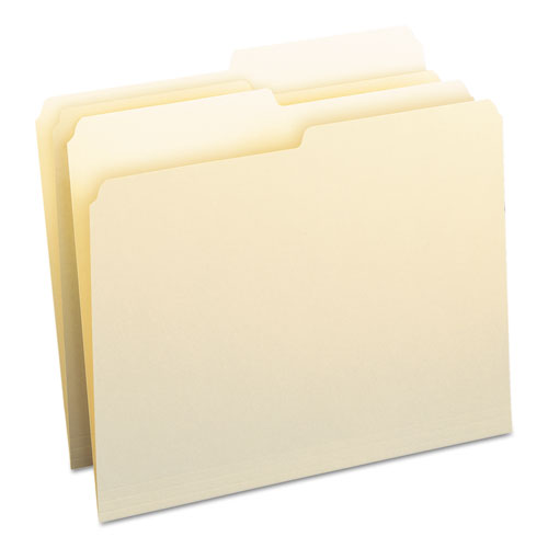 Manila File Folders, 1/2-cut Tabs: Assorted, Letter Size, 0.75