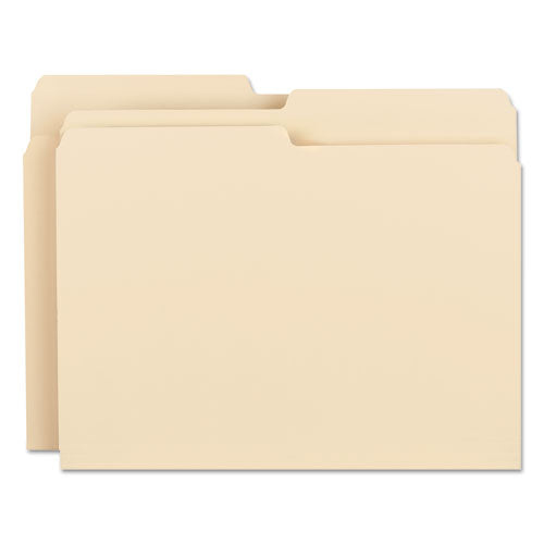 Manila File Folders, 1/2-cut Tabs: Assorted, Letter Size, 0.75