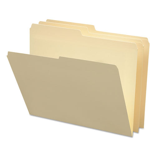 Manila File Folders, 1/2-cut Tabs: Assorted, Letter Size, 0.75