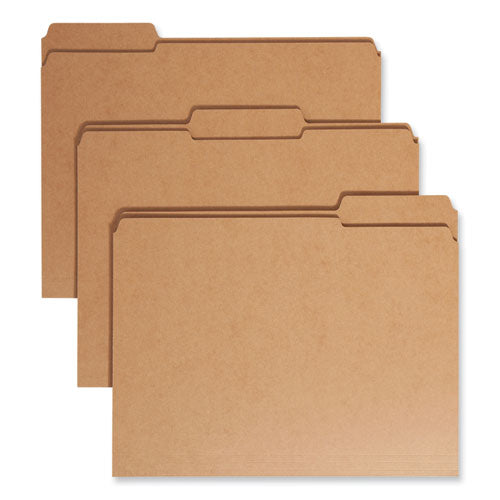 Heavyweight Kraft File Folder, 1/3-cut Tabs: Assorted, Letter Size, 0.75