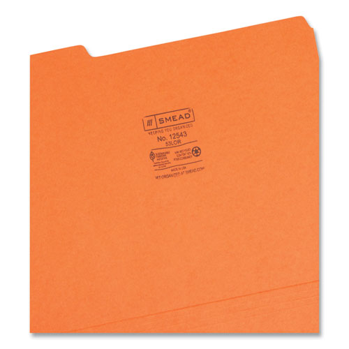 Colored File Folders, 1/3-cut Tabs: Assorted, Letter Size, 0.75