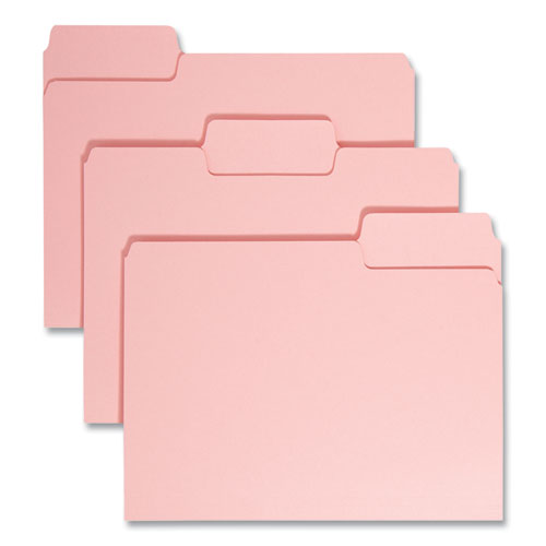 Colored File Folders, 1/3-cut Tabs: Assorted, Letter Size, 0.75