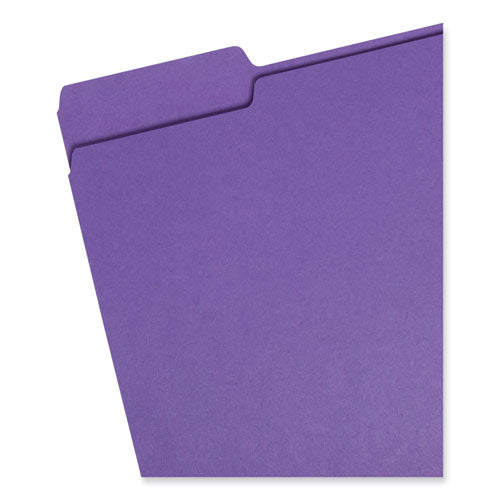 Colored File Folders, 1/3-cut Tabs: Assorted, Letter Size, 0.75