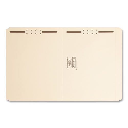 Top Tab Fastener Folders, Straight Tabs, 0.75