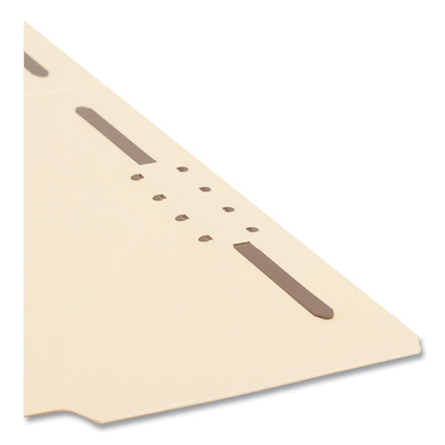 Recycled Top Tab Fastener Folders, 1/3-cut Tabs: Assorted, 0.75