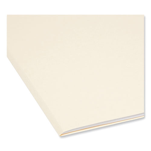 Reinforced Tab Manila File Folders, Straight Tabs, Legal Size, 0.75