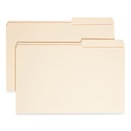 Reinforced Guide Height File Folders, 2/5-cut Tabs: Right Position, Legal Size, 0.75