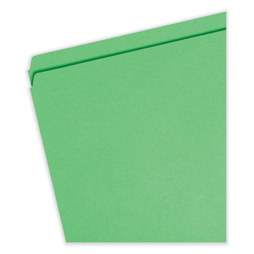 Reinforced Top Tab Colored File Folders, Straight Tabs, Legal Size, 0.75