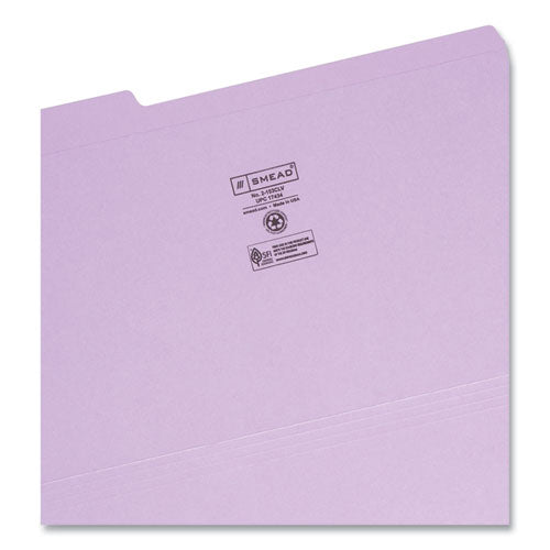 Reinforced Top Tab Colored File Folders, 1/3-cut Tabs: Assorted, Legal Size, 0.75