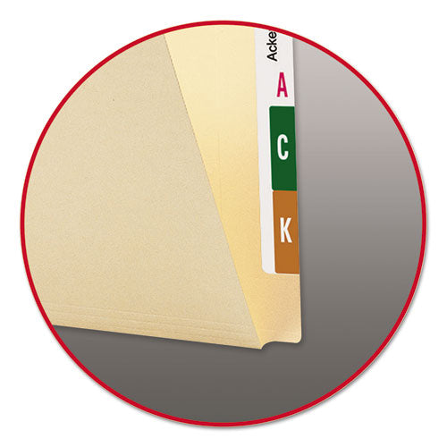 Extended End Tab Manila Folders, Straight Tabs, Letter Size, 0.75