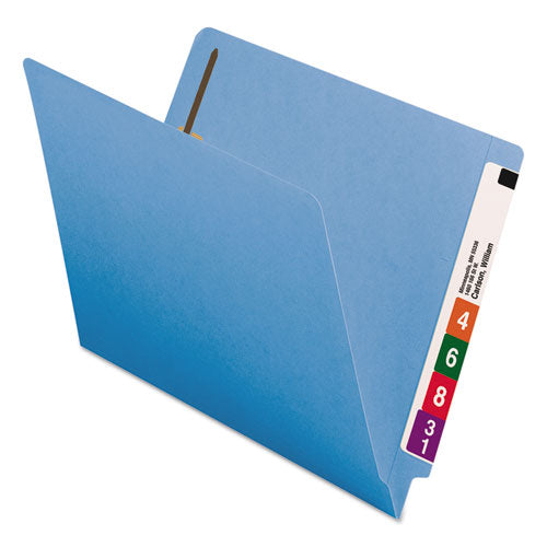 Heavyweight Colored End Tab Fastener Folders, 0.75
