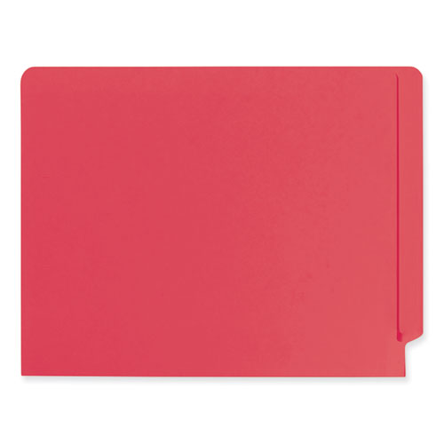 Heavyweight Colored End Tab Fastener Folders, 0.75