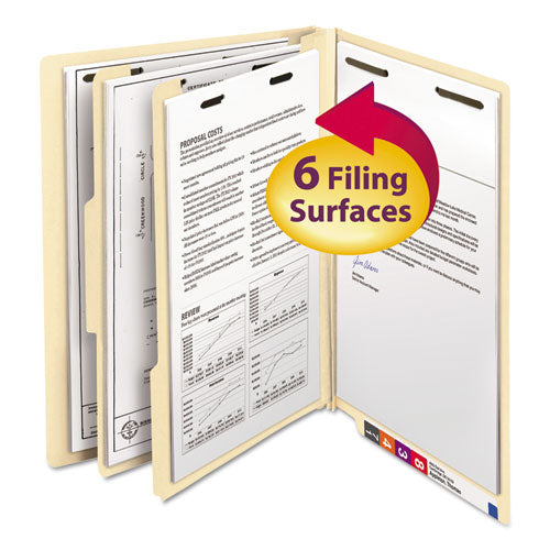 Manila End Tab Classification Folders, 2