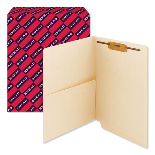 Heavyweight End Tab Fastener Folders, Interior Front-cover Pocket, 0.75